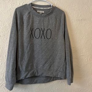 Rae Dunn xoxo long sleeve crewneck size m